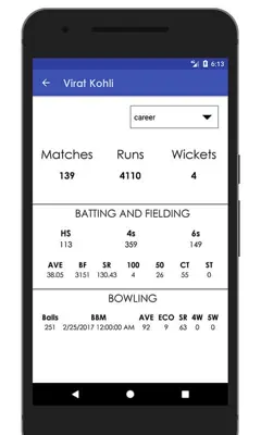 RCB Team Schedule & Info android App screenshot 1